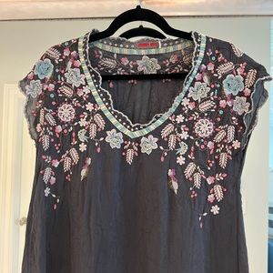 Beautiful embroidered Johnny Was tunic